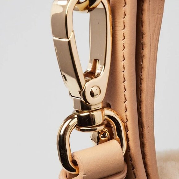 Prada Ecru/Noisette Shearling and Leather Arque Shoulder Bag - Picture 5 of 12